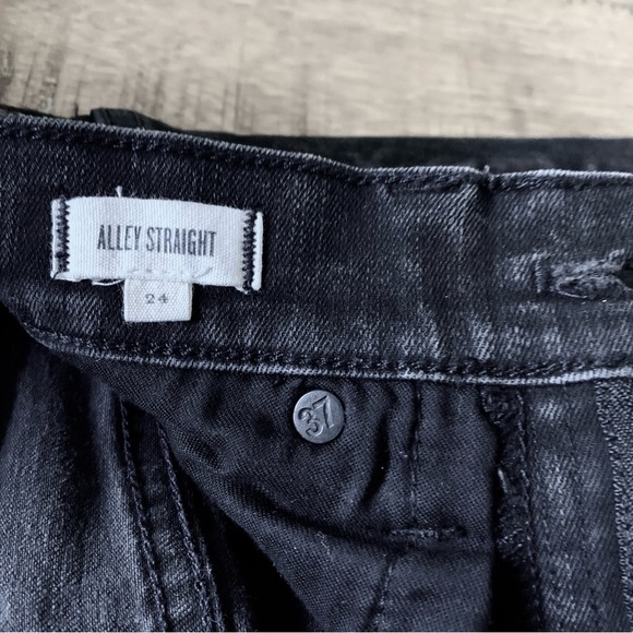 Madewell Alley Straight Jeans in Black Frost Size 24 - Picture 8 of 15